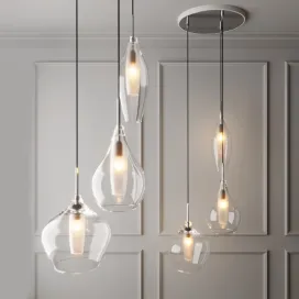 Pendant glass lamp